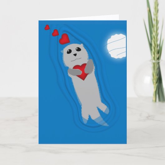 I Otter-ly Adore you Kaart (Voorkant)