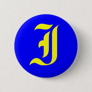 I - OUD ENGELS RONDE BUTTON 5,7 CM