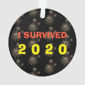  I overleefde 20xx coronavirus-herhaling Ornament (achterkant)
