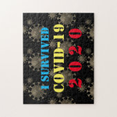  I overleefde COVID-19 2020 Legpuzzel (Verticaal)