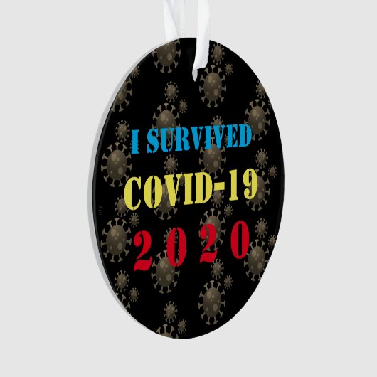I overleefde COVID-19 2020 Ornament (voorkant)