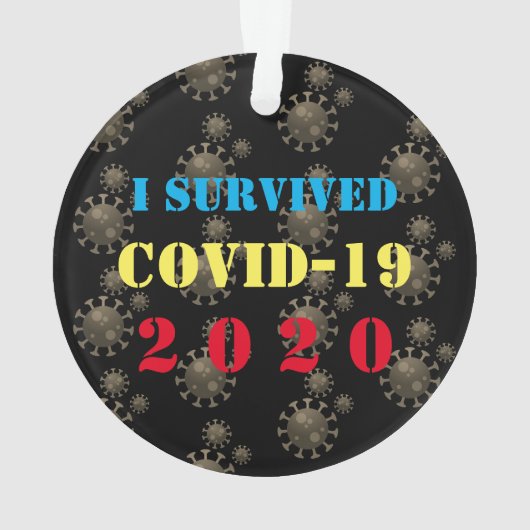 I overleefde COVID-19 2020 Ornament (achterkant)