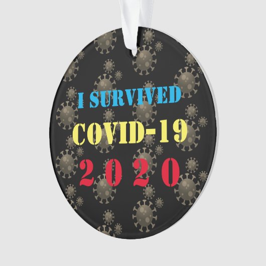 I overleefde COVID-19 2020 Ornament (voorkant)