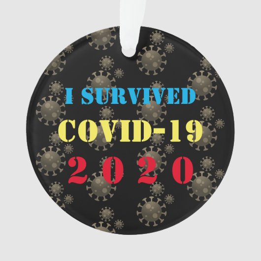  I overleefde COVID-19 2020 Ornament (voorkant)