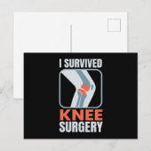 I Overlevende knie chirurgie knie chirurgie Briefkaart (Voorkant / Achterkant)