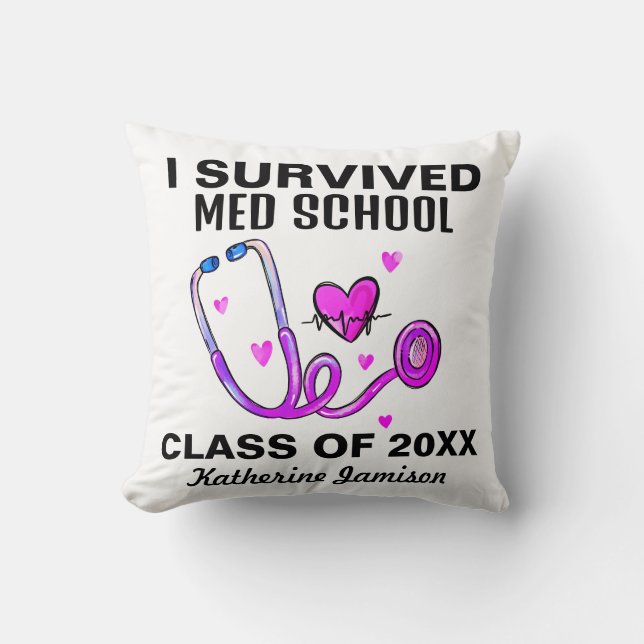 I Overlevende Medische School Kussen (Voorkant)