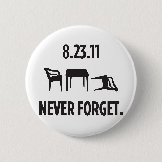 I Overlevende Oost-kust aardbeving Ronde Button 5,7 Cm (Voorkant)