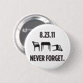 I Overlevende Oost-kust aardbeving Ronde Button 5,7 Cm (Voorkant /achterkant)