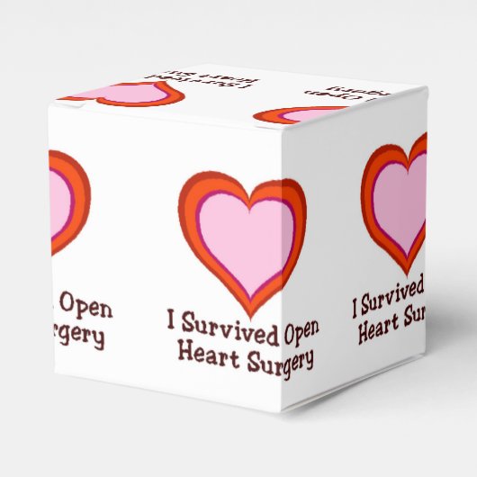 I Overlevende open hartchirurgie Bedankdoosjes (Voorkant Zijde)