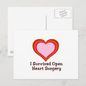 I Overlevende open hartchirurgie Briefkaart (Voorkant / Achterkant)