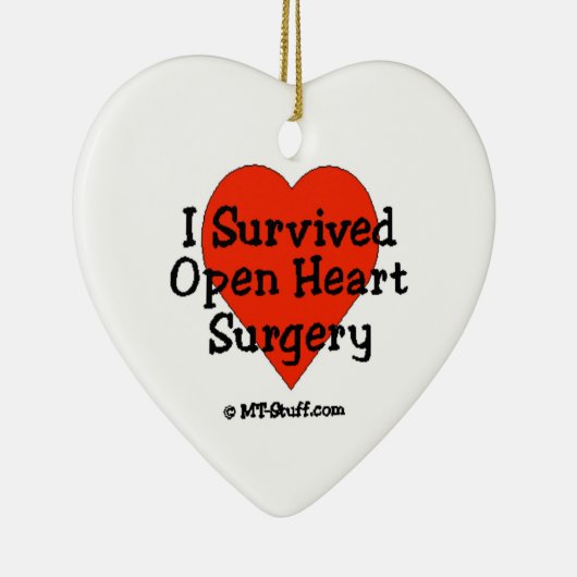 I Overlevende open hartchirurgie Keramisch Ornament (Rechts)