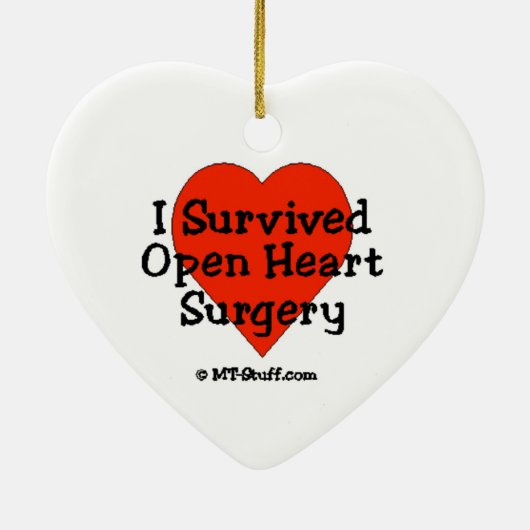 I Overlevende open hartchirurgie Keramisch Ornament (Achterkant)
