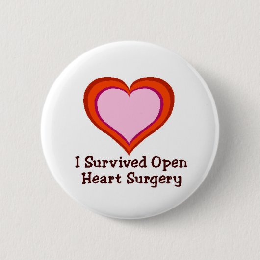 I Overlevende open hartchirurgie Ronde Button 5,7 Cm (Voorkant)