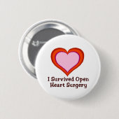 I Overlevende open hartchirurgie Ronde Button 5,7 Cm (Voorkant /achterkant)