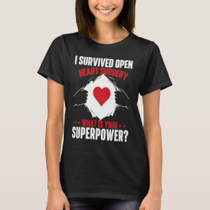 I Overlevende openhartchirurgie Hartaanval Survivo T-shirt