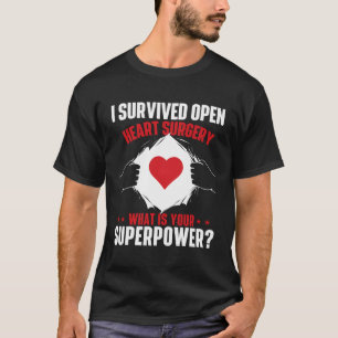 I Overlevende openhartchirurgie Hartaanval Survivo T-shirt