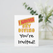 I OVERVIERDE SKYDIVING KAART (Staand voorkant)