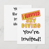 I OVERVIERDE SKYDIVING KAART (Voorkant / Achterkant)