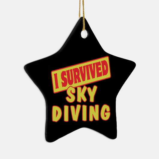 I OVERVIERDE SKYDIVING KERAMISCH ORNAMENT (Rechts)