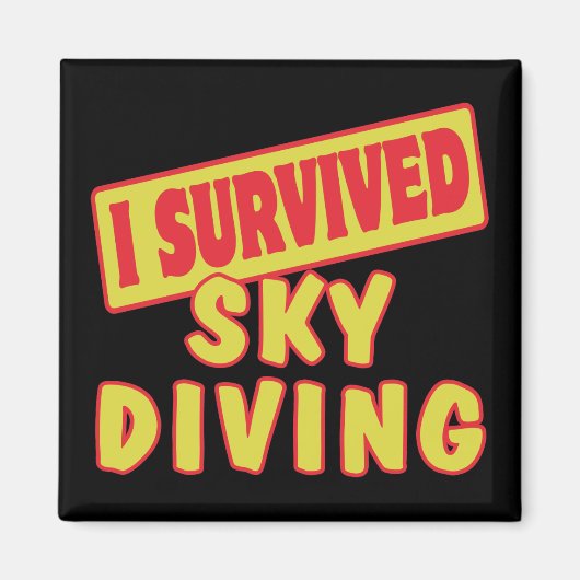 I OVERVIERDE SKYDIVING MAGNEET (Voorkant)