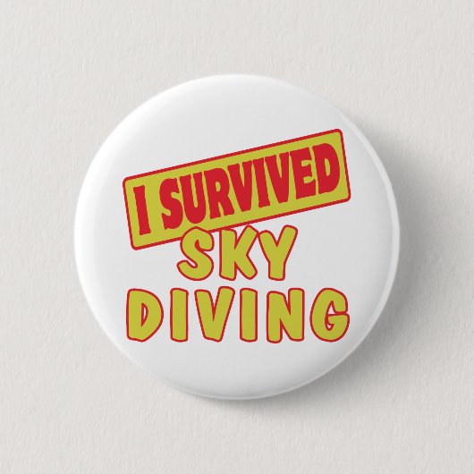 I OVERVIERDE SKYDIVING RONDE BUTTON 5,7 CM (Voorkant)