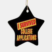 I OVERVIVED COLLEGE TOEPASSINGEN KERAMISCH ORNAMENT (Rechts)