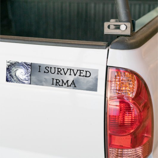 I OVERVIVED IRMA HURRICANE BUMPERSTICKER (Op Truck)