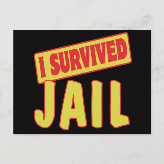 I OVERVIVED JAIL BRIEFKAART (Voorkant)