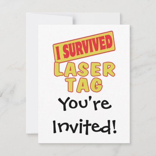 I OVERVIVED LASER LABEL KAART (Voorkant)