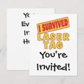 I OVERVIVED LASER LABEL KAART (Voorkant / Achterkant)