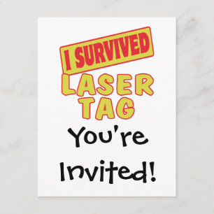 I OVERVIVED LASER LABEL KAART