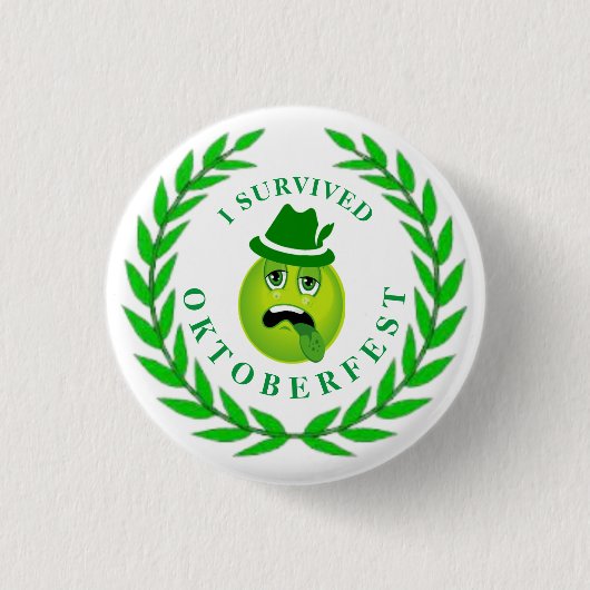 I OVERVIVED OKTOBERFEST Pin Button (Voorkant)