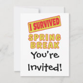 I OVERVIVED SPRING BREAK KAART (Voorkant)