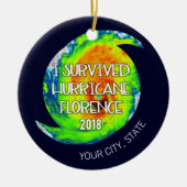 I OVERVIVENDE HURRICANE FLORENCE | Stad en staat Keramisch Ornament (Voorkant)