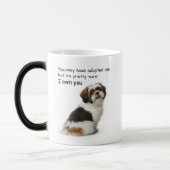 I Own You Shih Tzu Magische Mok (Links)