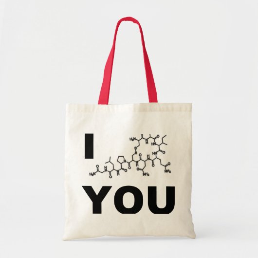 I (oxytocine) tote bag (Voorkant)