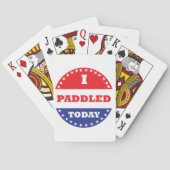 I Paddled Today Pokerkaarten (Achterkant)