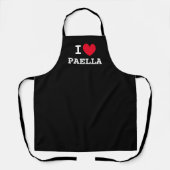 I ❤ Paella keuken schort voor de Spaanse keuken li (Voorkant)