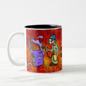 I Paint Stuff Tweekleurige Koffiemok (Links)