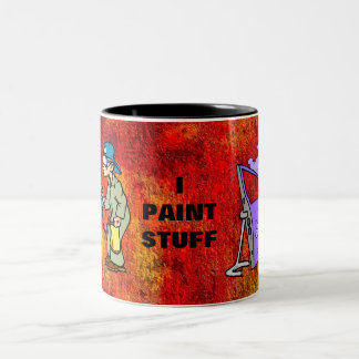 I Paint Stuff Tweekleurige Koffiemok