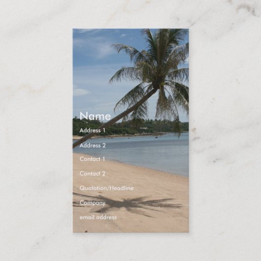 I Palm Beach Visitekaartje (Voorkant)
