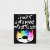 I Panic At A Lot Of Places Not Just The Disco  Kaart (Voorkant)