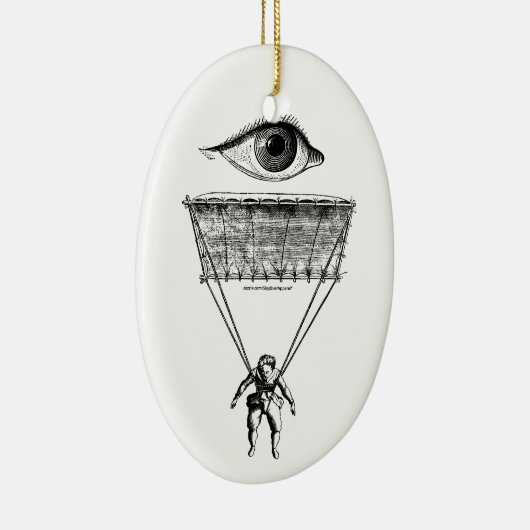 I Parachute Keramisch Ornament (Rechts)