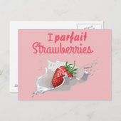 I "Parfait" aardbeien Funny Quote Briefkaart (Voorkant / Achterkant)