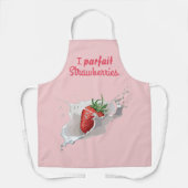 I "Parfait" aardbeien Funny Quote Schort (Voorkant)