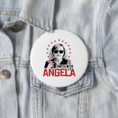 I Party with Angela - -  Ronde Button 4,0 Cm (In situ)