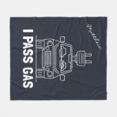 I Pass Gas Eco Electric Car Gag Fleece Deken (Voorkant (Horizontaal))