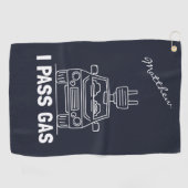 I Pass Gas Eco Electric Car Gag Golfhanddoek (Horizontaal)
