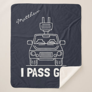 I Pass Gas Eco Electric Car Gag Sherpa Deken