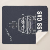 I Pass Gas Eco Electric Car Gag Sherpa Deken (Voorkant (horizontaal))